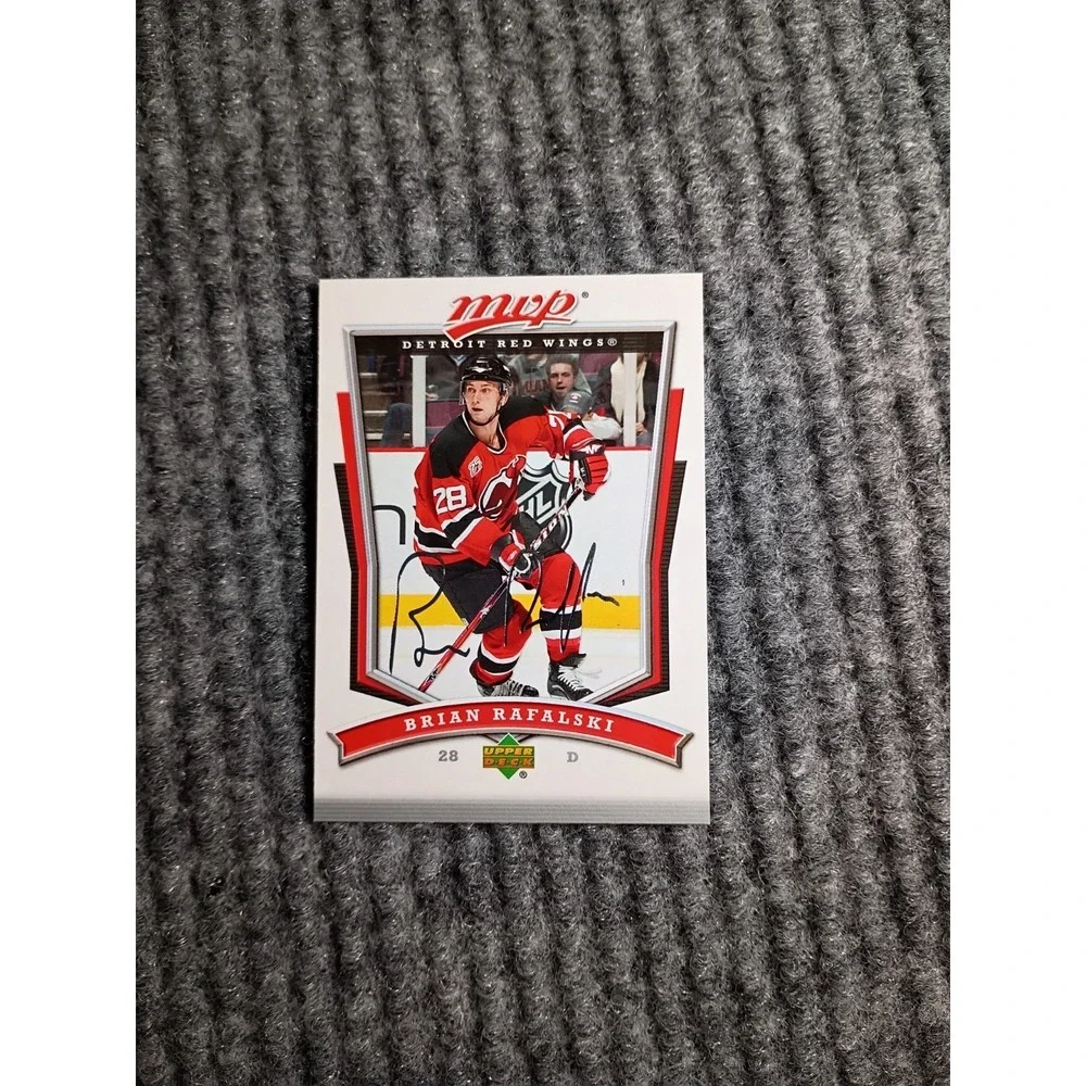 2007-2008‎ MVP Detroit Red Wings Brian Rafalski Hockey Card